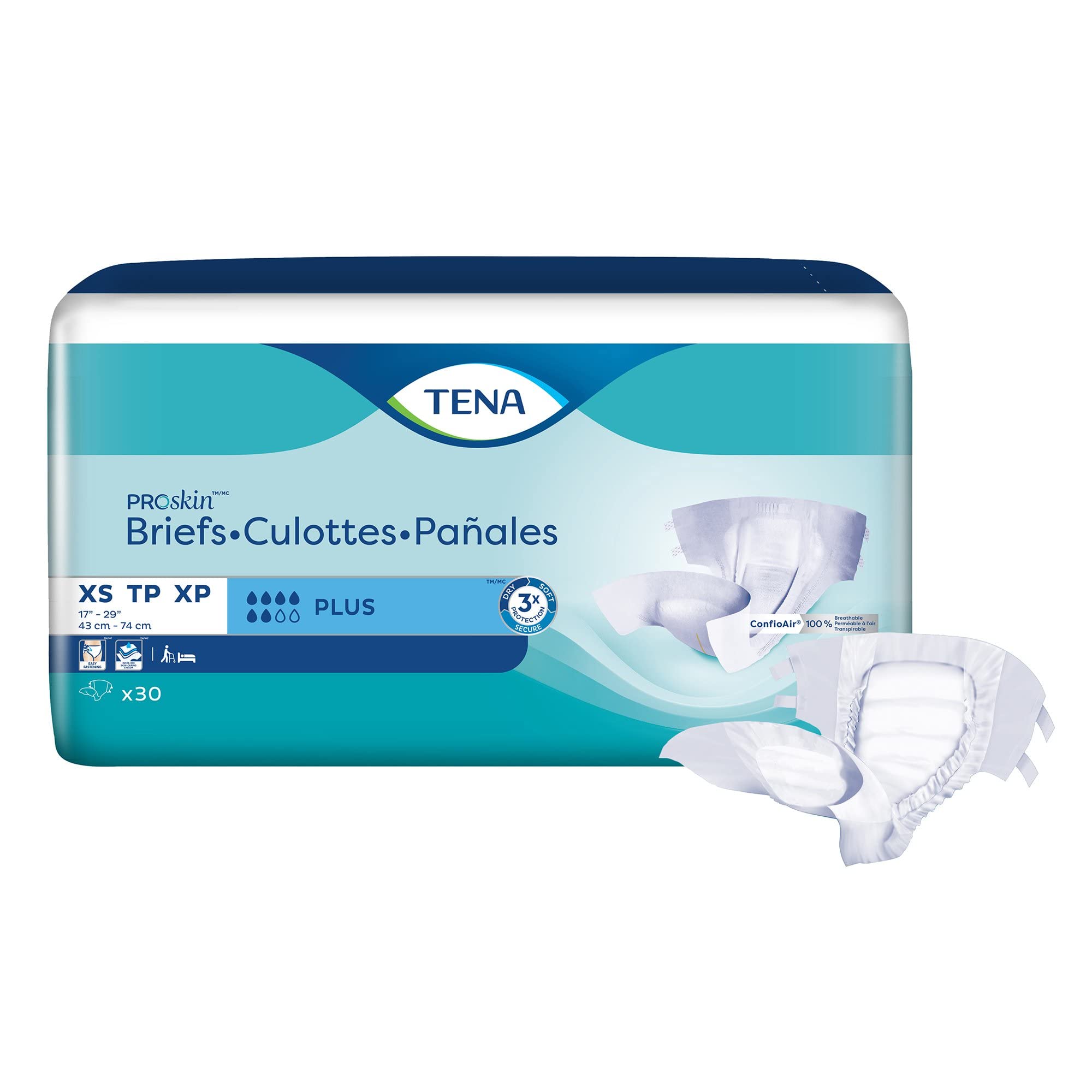 Amazon.com: Tena ProSkin Plus Briefs, Incontinence, Disposable 