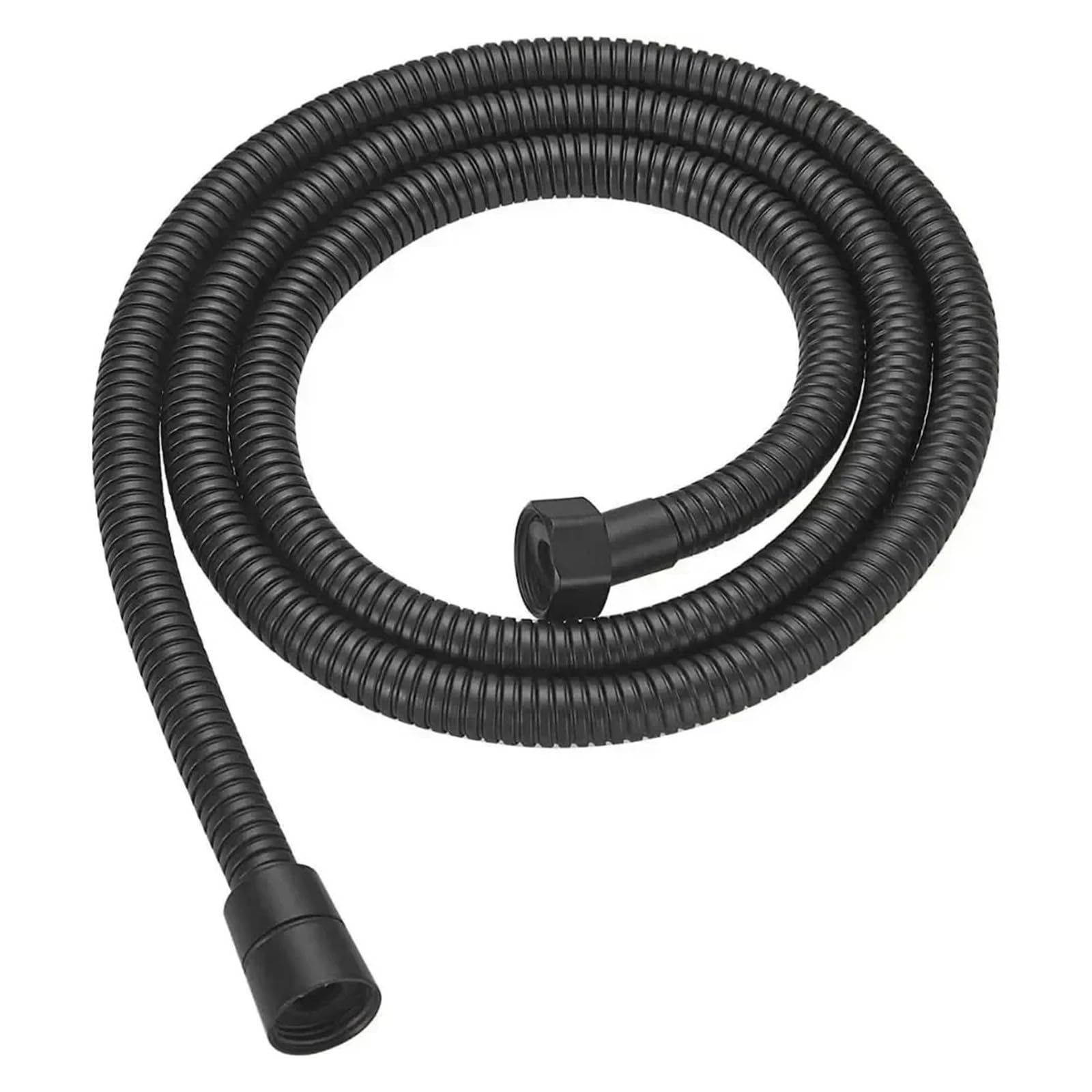 Manguera de jardín de acero inoxidable 304 de alta presión, 1,5 m, flexible, sin torceduras, antioxidante, para uso en exteriores y ducha de baño (plata extensible)