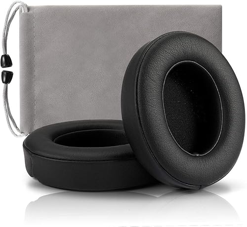 Dr.DRE - Almohadillas de repuesto para los oídos, funda compatible con Beats Studio 2 inalámbricos con cable y auriculares Studio 3, 1 par (negro)