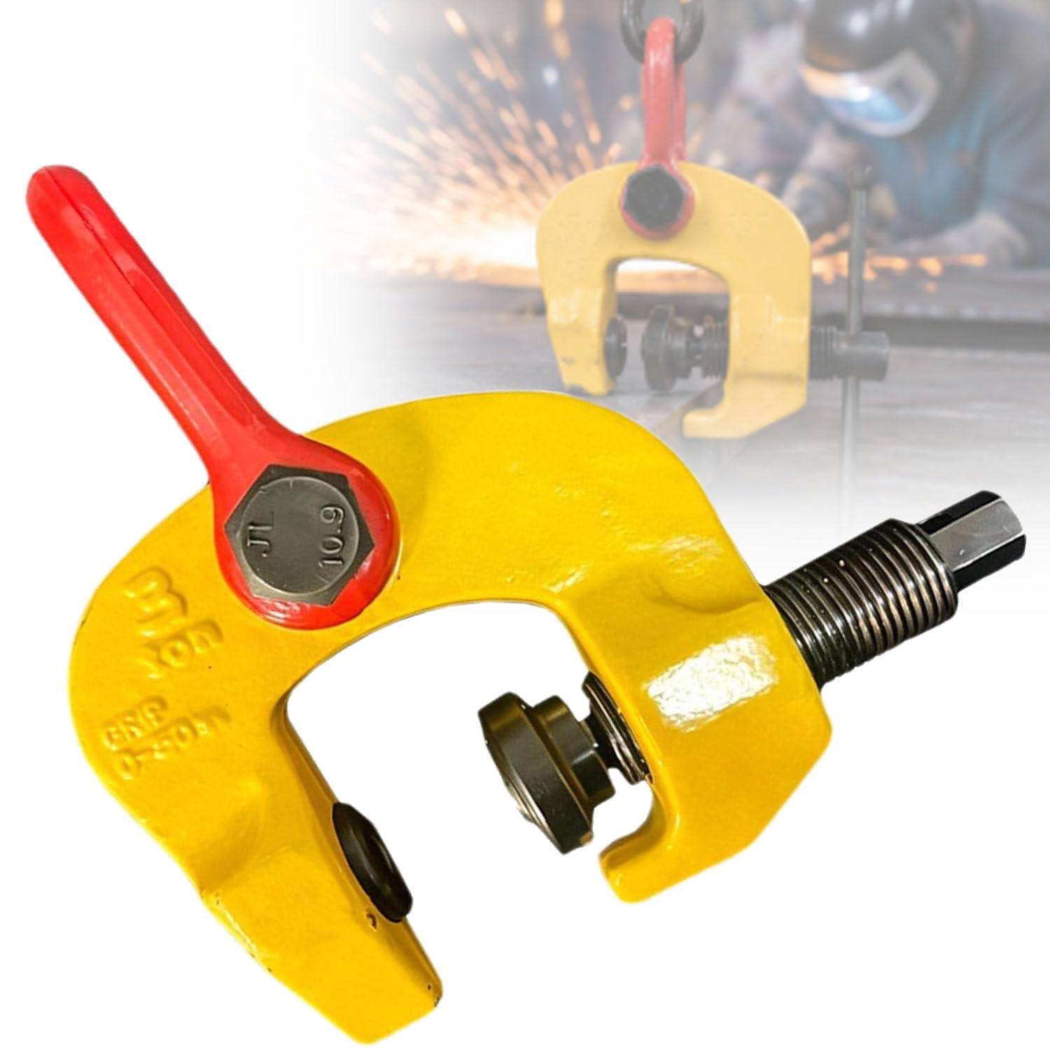 UORDBY Adjustable Plate Lifting Clamp 0-32/50mm 1.5T/3T Screw T Handle Forged 3T-2items
