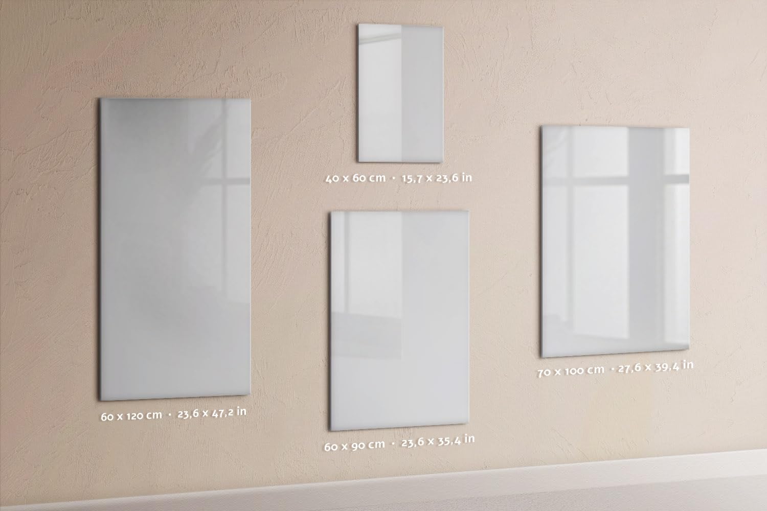 Lavagna Magnetica All-in-One per Caffetterie 40x60 Colore bianco scuro