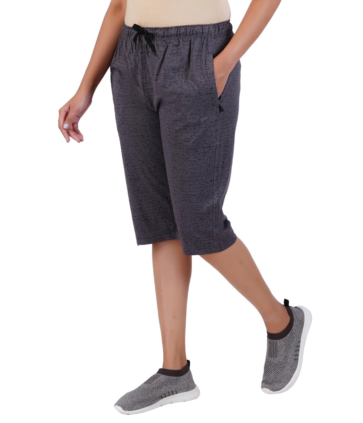 FEEL TRACK Women Cotton Regular Fit Printed Capri (Pack of 1)-picture-17