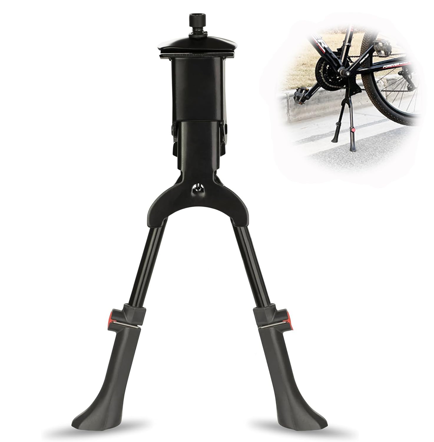 massway Fahrradstnder Zweibein-Stnder, Doppelstnder Hhenverstellbar  24-28 Zoll Zweibeinstnder Tragkraft 30kg Fahrrad Stnder fr City Fahrrad,  MTB und Trekkingrder : Amazon.de: Sport & Freizeit