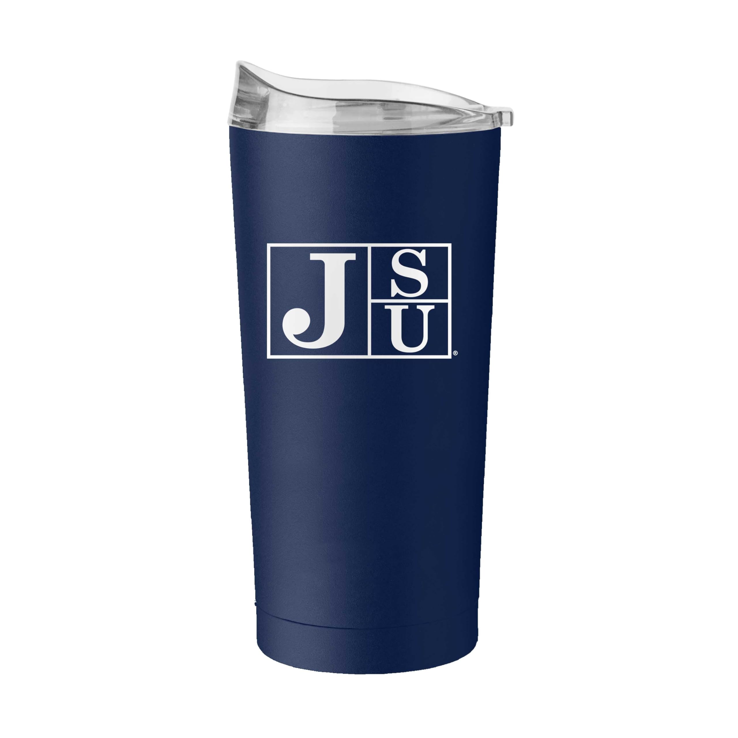 Logo Brands NCAA 20 oz Powder Coat Stainless Tumbler -Double-Wall Insulated Everday Tumbler for Hot or Cold Drinks, High Lip Lid, Team Color