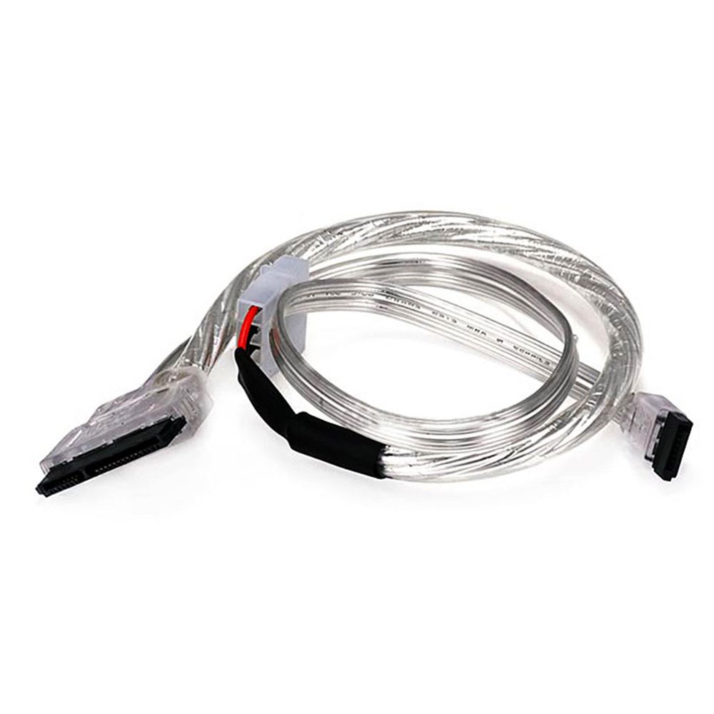 18 inch SATA 3.0 data and 15pin SATA power combo cable,Silver Color-image-25