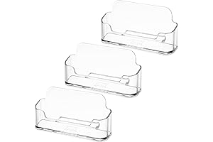 Mr. Pen 3-Pack Acrylic Business Card Holder Case