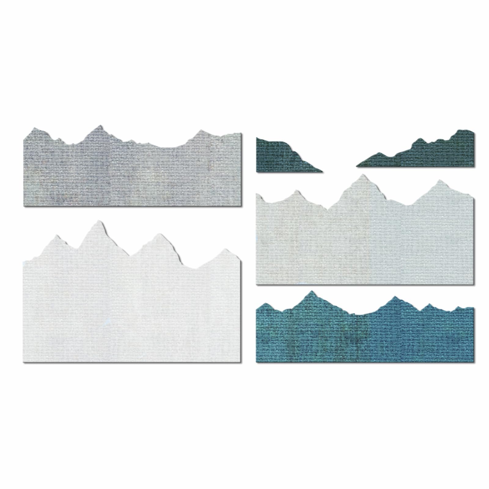 XMZZMX Mountain Peak Overlapping Metal Cutting Dies for Card Making, Paper Embossing Die-Cuts Kit Storage Pockets Supplies, Scrapbooking Stencils