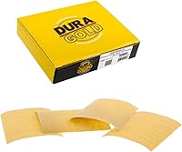 Vista 13 de Dura-Gold Hojas de papel de lija dorado Premium de 1/4 de hoja, grano 100 (caja de 24) – tamaño 4.5" x 5.5" con respaldo de gancho y bucle