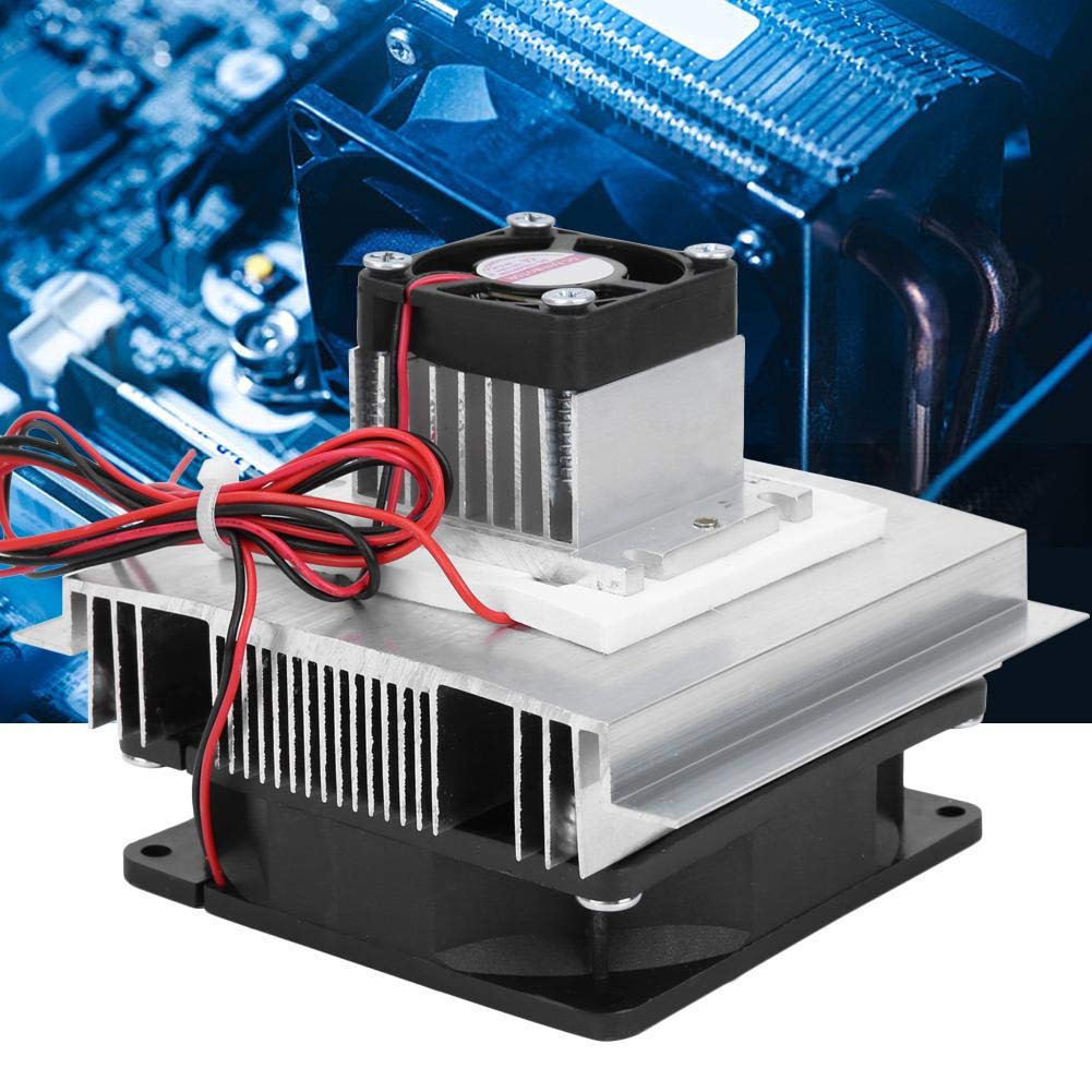 Module de refroidissement thermoélectrique Peltier 60 W XD-35 à refroidissement par air avec dissipateur thermique - Kit DIY pour petits espaces (With Cold End Fan)