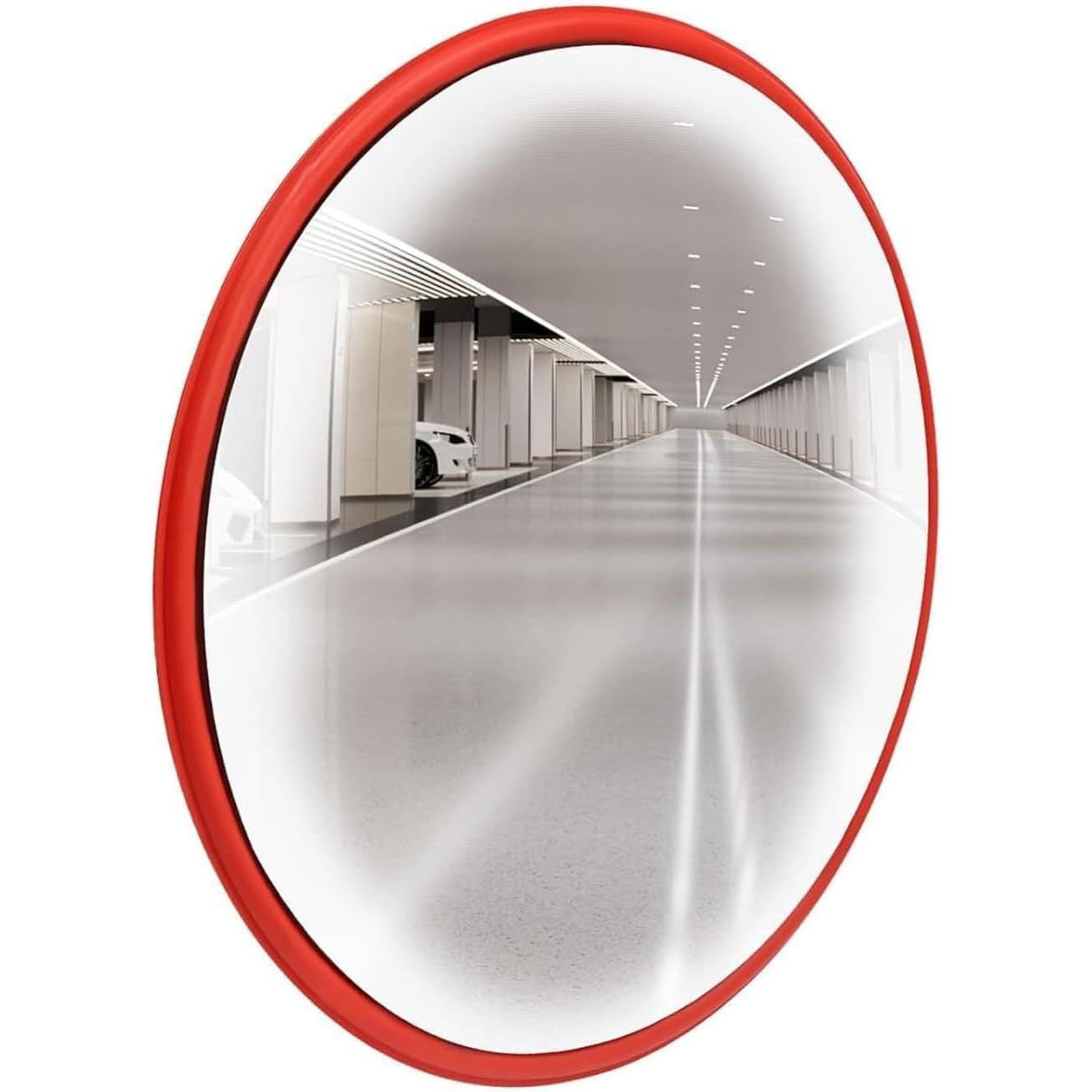 Espejo Convexo de Seguridad Vial para Puntos Ciegos, Espejo de Seguridad Vial, 60 cm, Gran Angular de 130 Grados, para Garaje, Taller, Oficina y almacén.