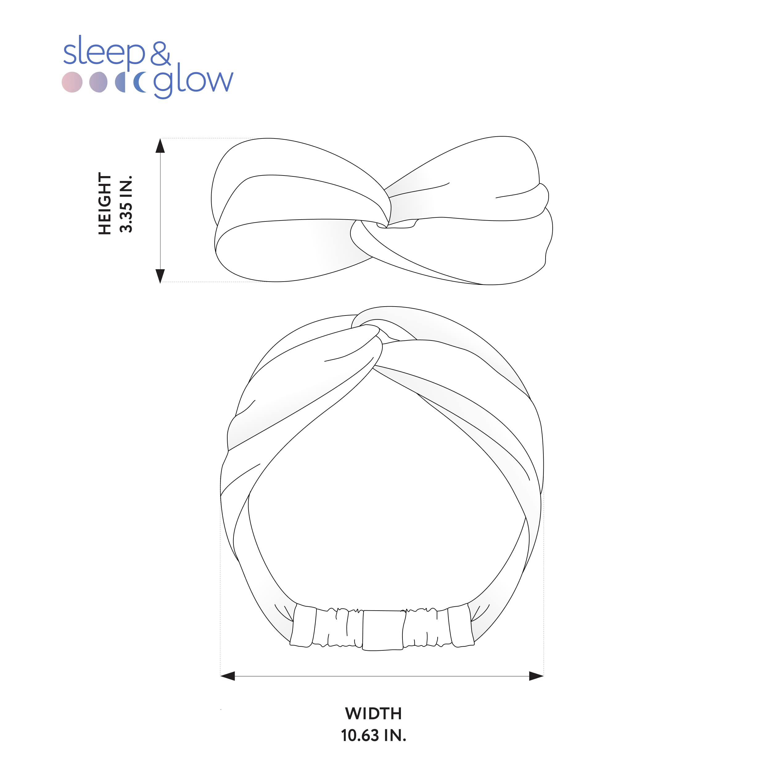 SLEEP & GLOW Bandeau de luxe en soie 100 % mûre 22 mommes - Réglable et durable - Pour cheveux (rose fumée)