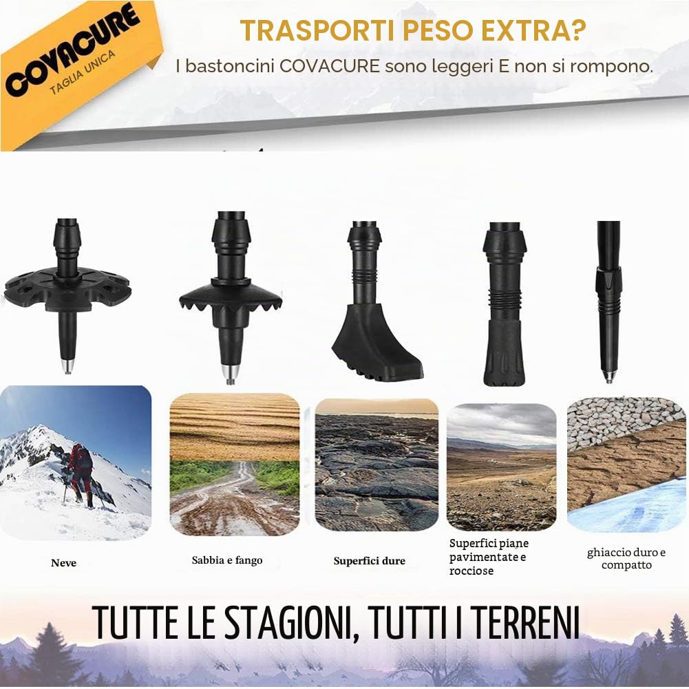 Bastone da passeggio pieghevole, bastone da trekking, in sughero, traspirante poles da trekking, antiscivolo, antiscivolo, antiscivolo, anti-urto, antiderapant per passeggiate normali, alpinismo,