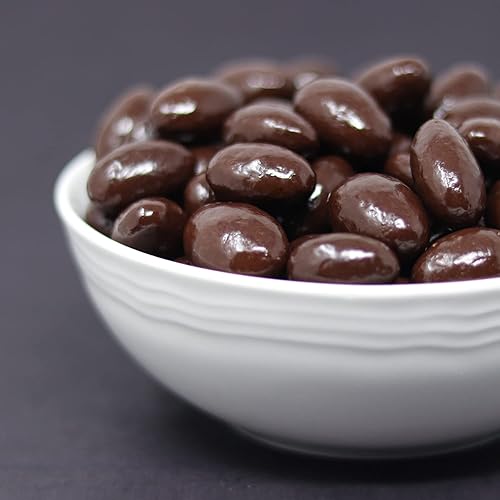 Miniatura 6 de Funtasty Caramelo gourmet de almendras cubiertas de chocolate negro caramelo de almendras tostadas paquete de 2 libras