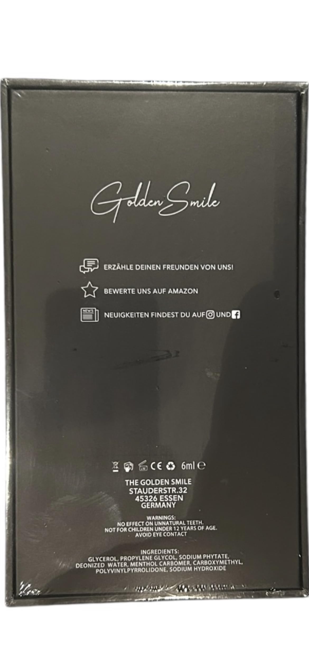 The Golden Smile Whitening Hochwertiges Teeth whitening kit - All in One Bundle für Zahnaufhellung & weiße Zähne Zahn Bleaching Set Zahnaufhellung Entfernung von Flecken Kaffee, Rauchen, Gel