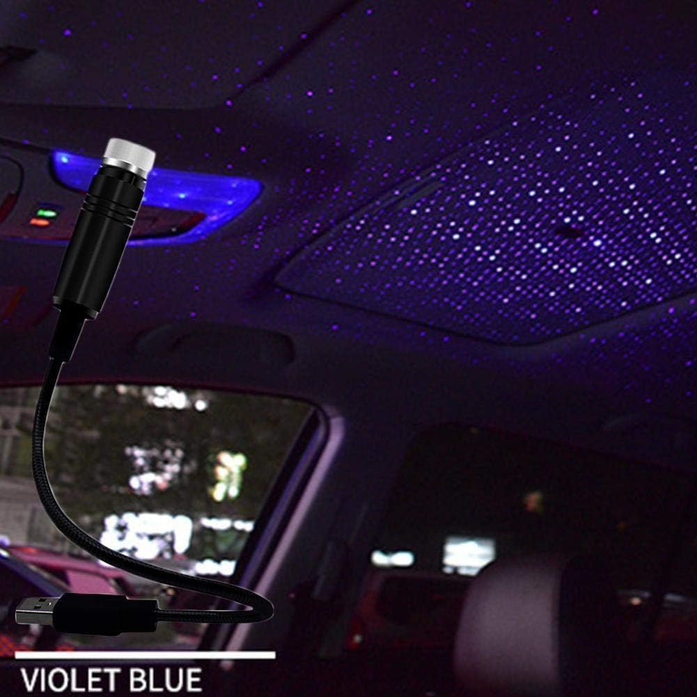 Car Roof Lights Mini Lamp,2 Pcs Mini Led Projection Lamp Star Night Wedding, USB Car Roof Star Night Ceiling, Bedroom, Party Romantic - Image 2