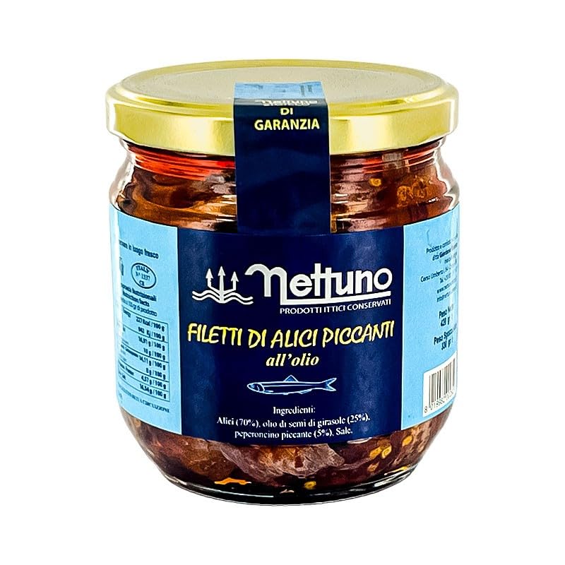 Filetes de Anchoas de Cetara Picante • Tarro Grande