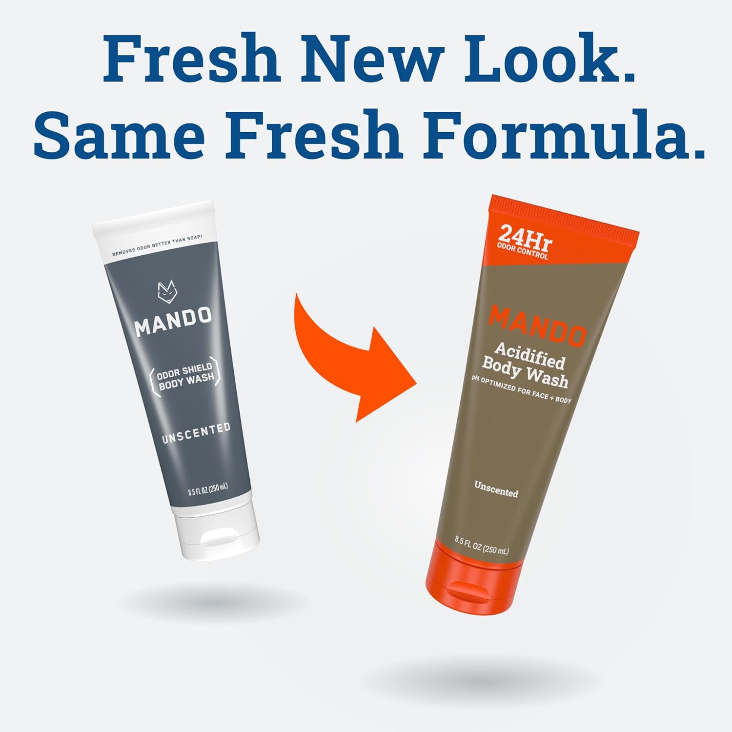 Mando Odor Shield Body Wash - 24 Hour Control - Removes Odor Better than Soap - SLS Free, Paraben Free, Skin Safe - 8.5 Ounce (Pack of 2) (Unscented) - Image 7