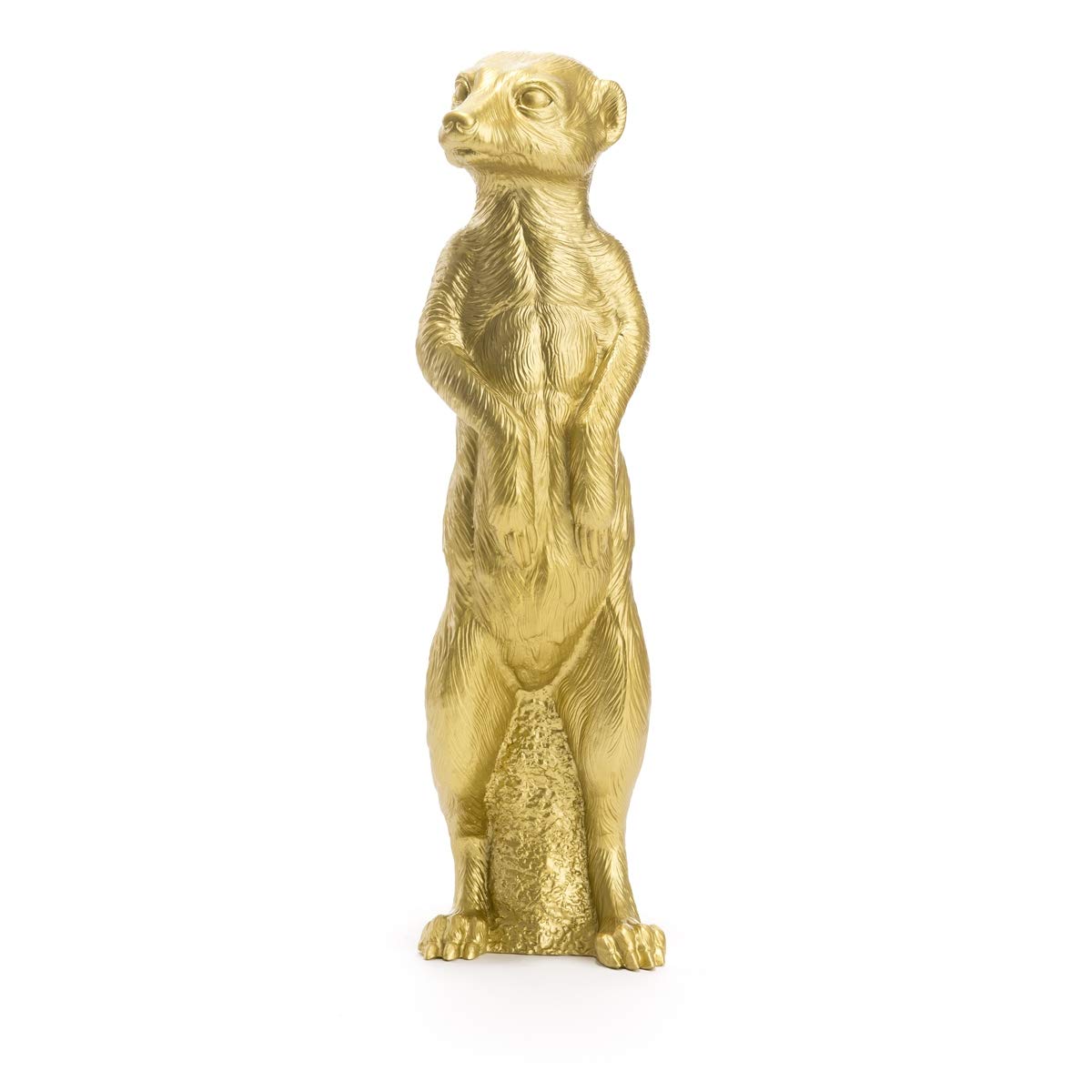 Das Erdmännchen - Figur / Skulptur von Prof. Ottmar Hörl - Farbe gold - Höhe 49 cm …