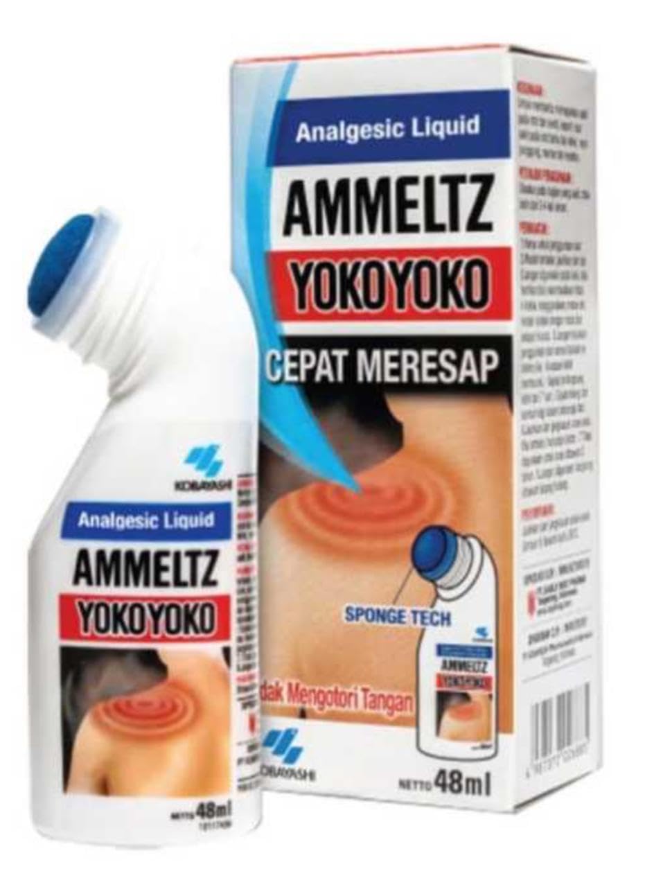 Ammeltz Yoko Yoko Analgesic Liquid, Fast Absorbing Pain Relief, Sponge Applicator, 48ml-image-48