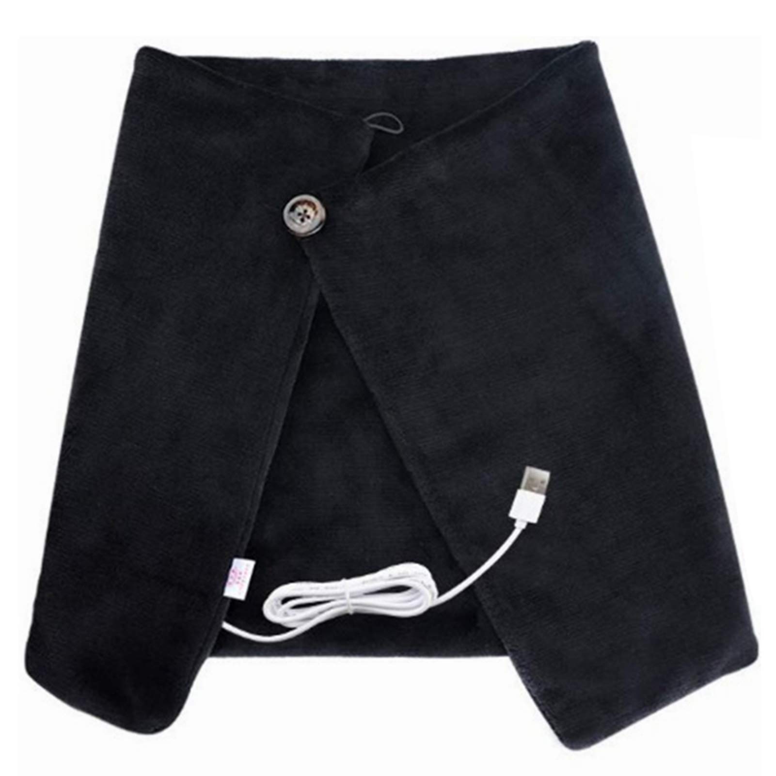 Pedkit Electric Flannel Blankets,USB Heated Shawl Electric Heating Blanket Winter Plush Heating Warm Shawl for Car Office Home