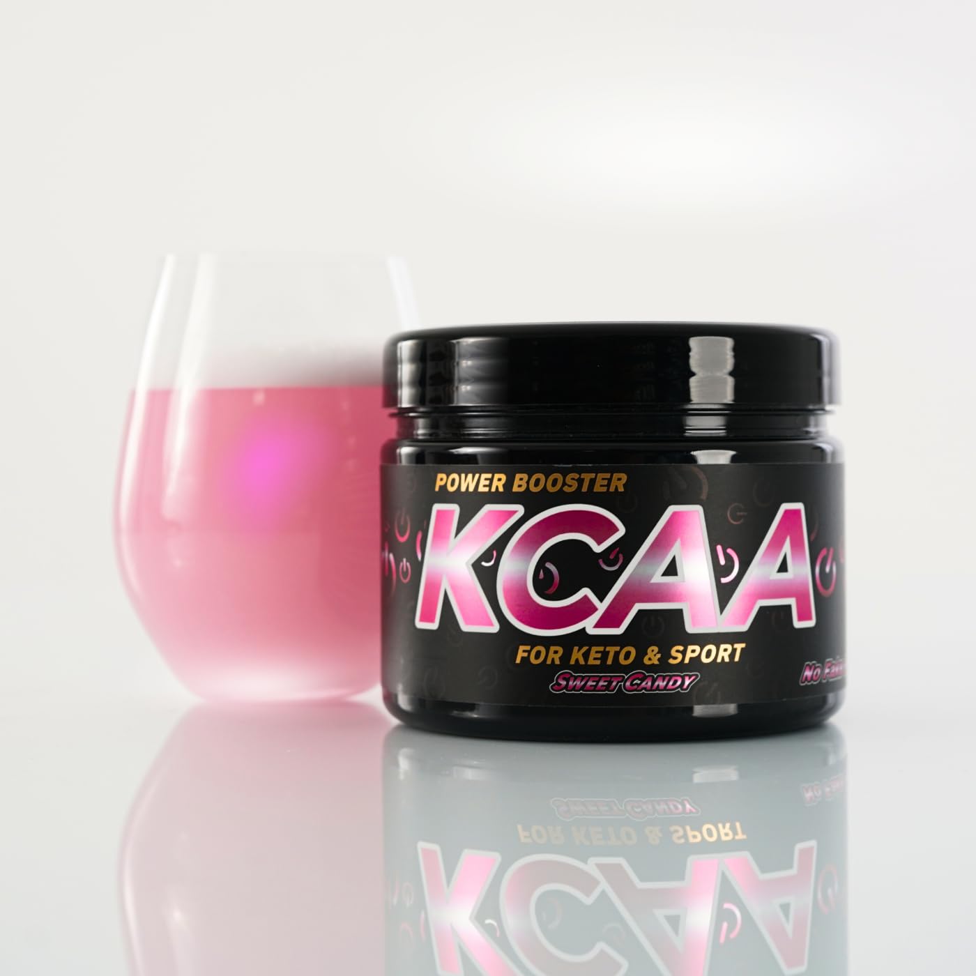 KCAA - Amino Booster für Keto - Energy Drink für Ketose - Ideal für ketogene Diät und Sporternährung - Ketogene Aminosäuren mit Taurin - Zuckerfrei - 28 Portionen