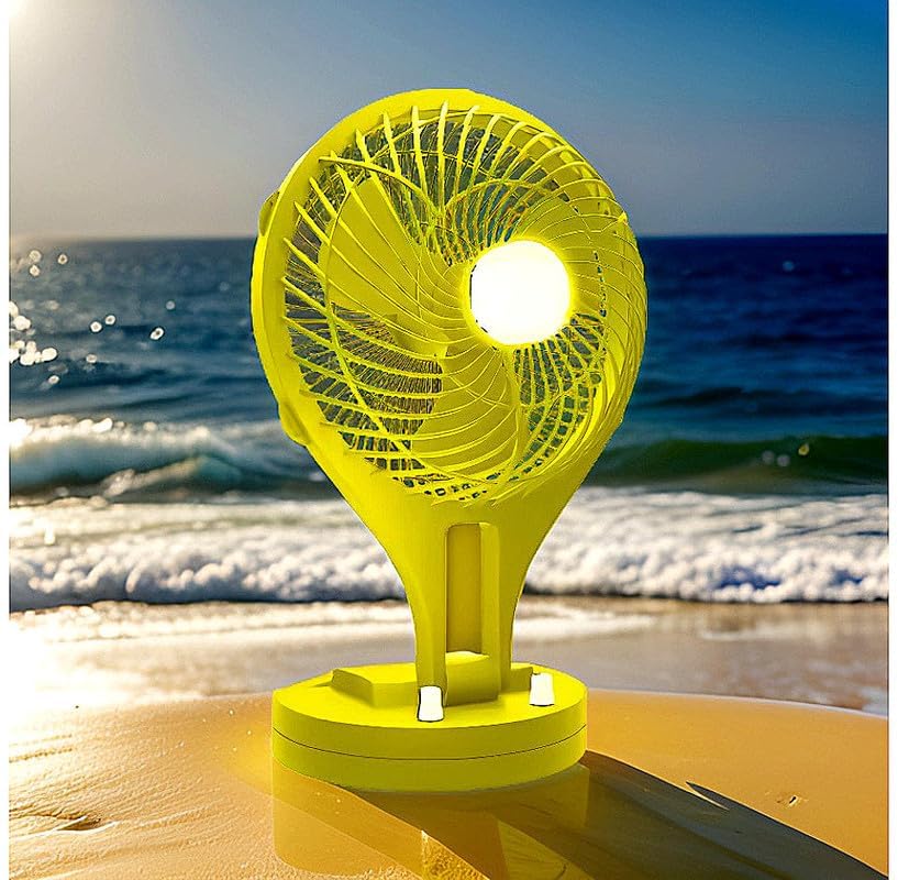 Care 4 NEUTON WAVE FAN RED,YELLOW, GREEN 6 INCH-E 5 Star 25.4 mm 3 Blade Table Fan (Ultra High Speed | Yellow)-image-35