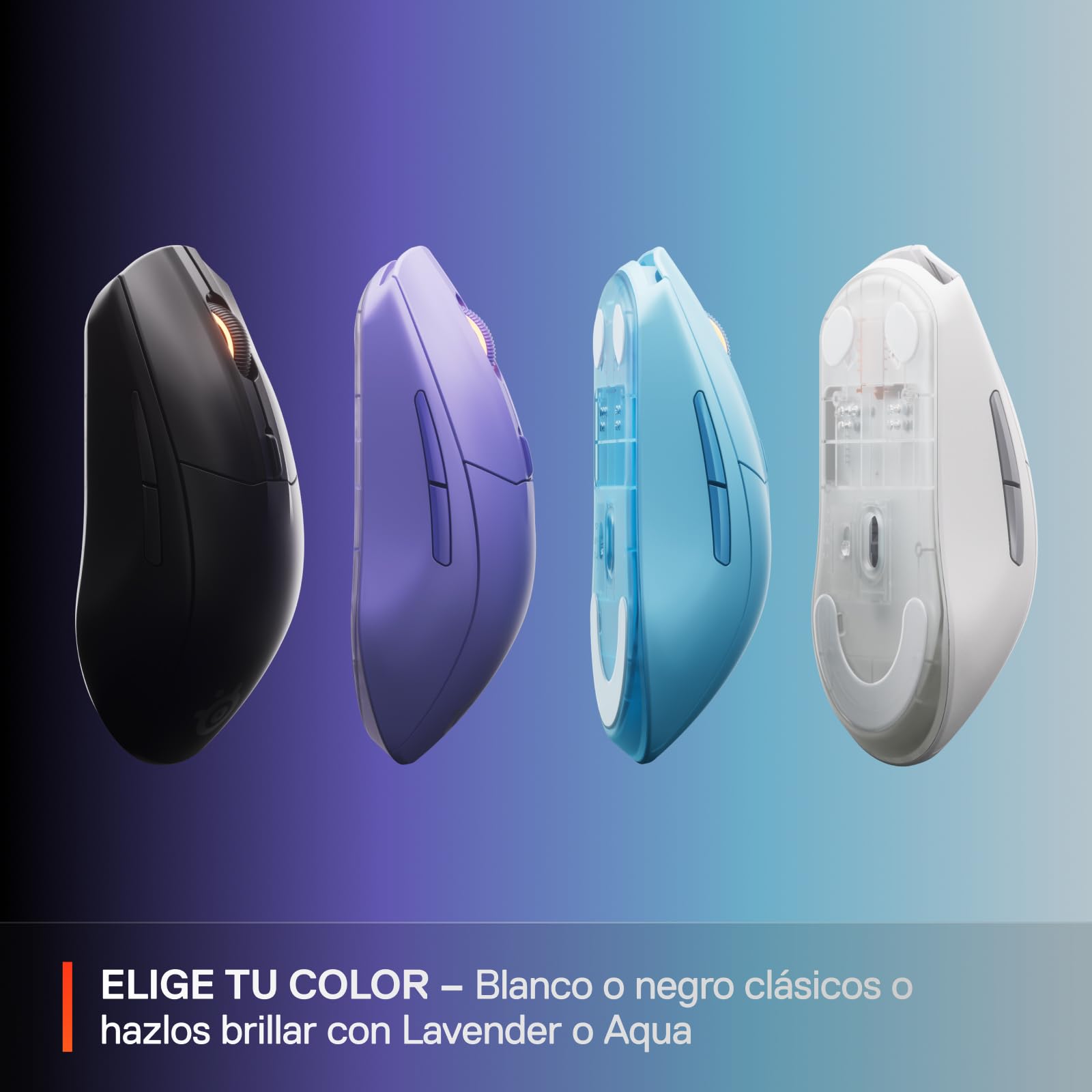 SteelSeries Rival 3 Wireless Gen 2 - Raton Gaming - 2,4GHz y Bluetooth - Sensor óptico TrueMove Air de 18000 dpi - Durabilidad de 60 M de clics - Ligero - Deslizadores 100% PTFE - Negro
