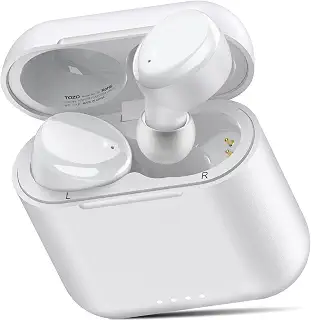 TOZO T6 Bluetooth イヤホン【2020进化版】 IPX8完全防水 充電ケース付き ＴＷＳ 完全ワイヤレス自動ペアリング 両耳左右分離型Bluetooth イヤホン, ワイヤレス HI-FI タッチ制御イヤホン Bluetooth 5.0 技適認証済 iPhone & Android　音声アシスタント自動対応 ホワイト