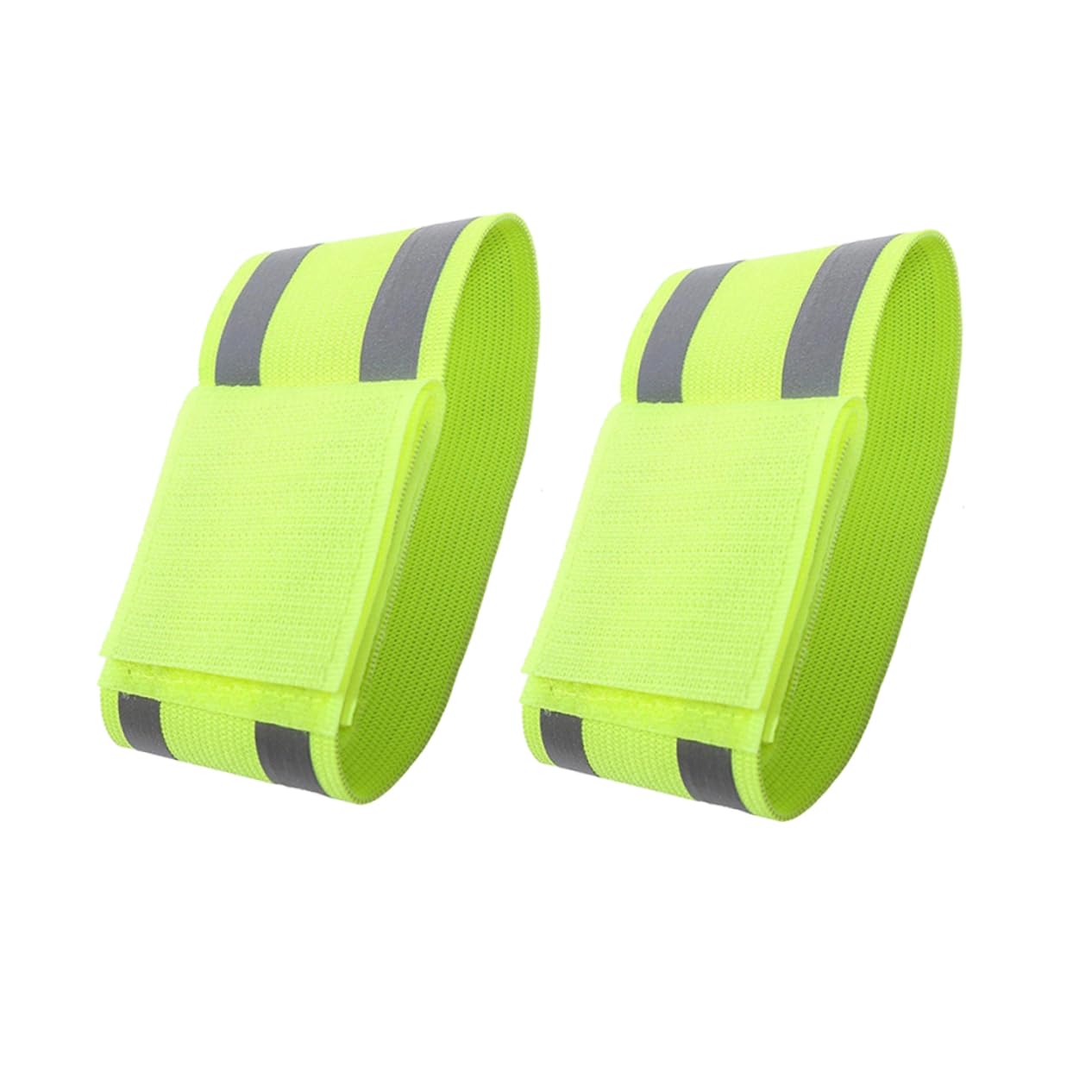 BESTonZON 2pcs Reflective Wristbands for Night Activities Fluorescent Armbands with Elastic Design for Running and Hiking Enhance Safety and Visibility