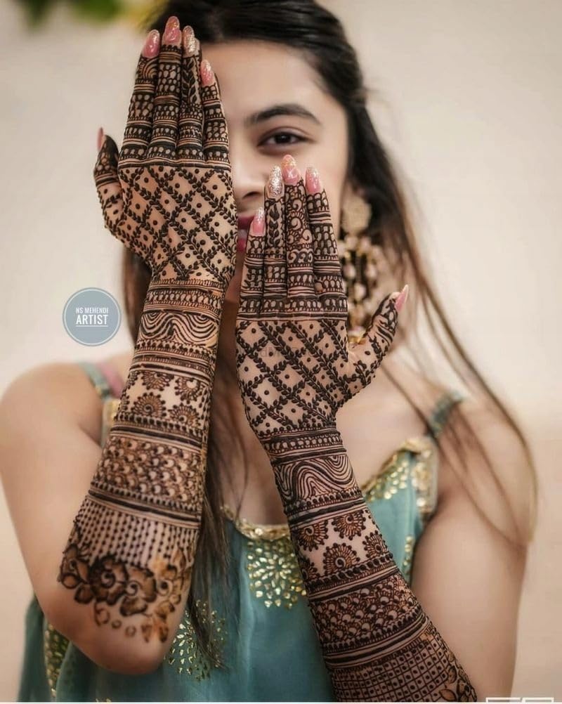 100% Natural Original Mehandi Cone Paste 3 pcs x 25g - 3