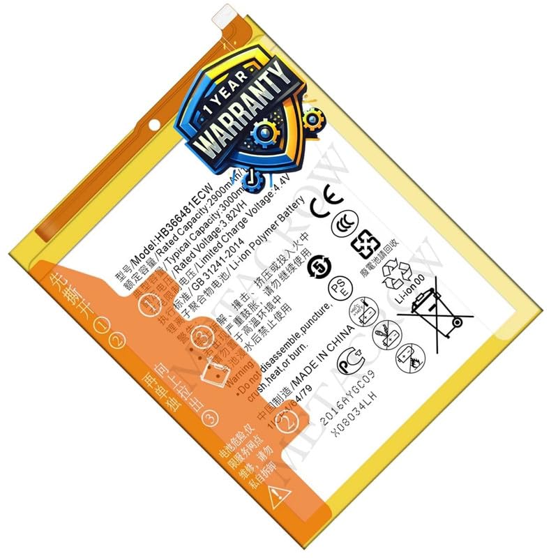 Image of Original HB366481ECW Battery Compatible for Honor 5C | 7A | 7C | 8 | 8 Lite | 9N | 9 Lite | Huawei P9 | P9 Lite (G9 Lite) | P10 Lite | P20 Lite Battery - (3000mAh) - 1 Year Warranty
