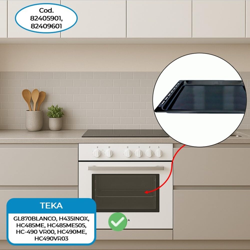 Recamania Bandeja Horno para Teka - Medidas 460x368x24 mm - Cod. 82405901