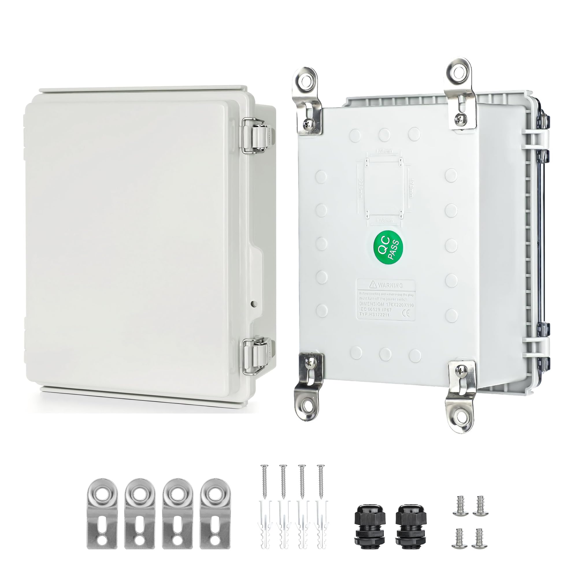 Junction Box Outdoor Waterproof Electrical Box Project IP67 ABS Enclosure — Amazon image 16