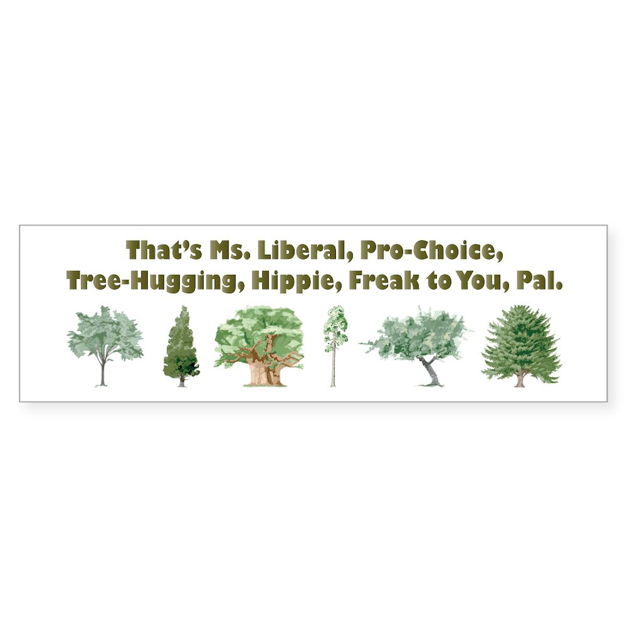 CafePress That's Ms. Liberal 10"x3" Rectangle Vinyl Bumper Sticker Car Decal