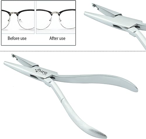 Miniatura 3 de Spire Alicates de ajuste de brazo para la nariz, montura de anteojos, removedor de almohadillas de nariz, herramienta óptica multiusos para