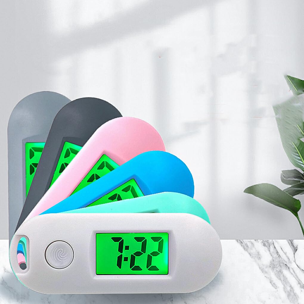 BEALIFE Reloj de Bolsillo electrónico Digital Compacto, Reloj electrónico Digital Multifuncional y portátil, Llavero ABS, Reloj de Bolsillo