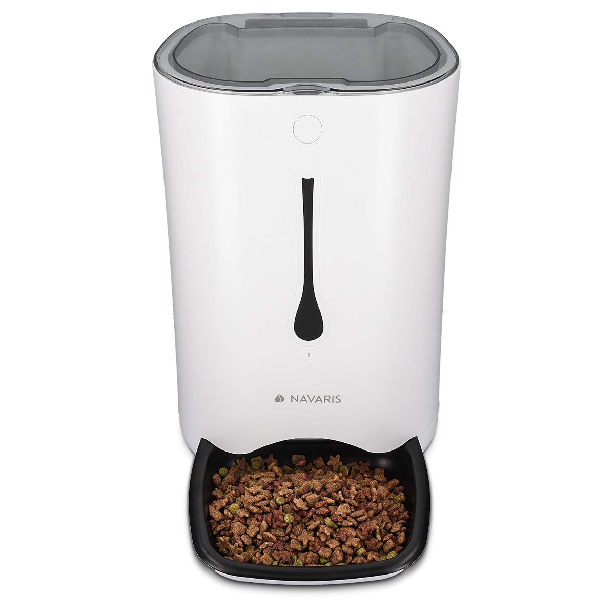 Navaris Automatic Pet Feeder with Timer Auto Timed Dry Dog or Cat