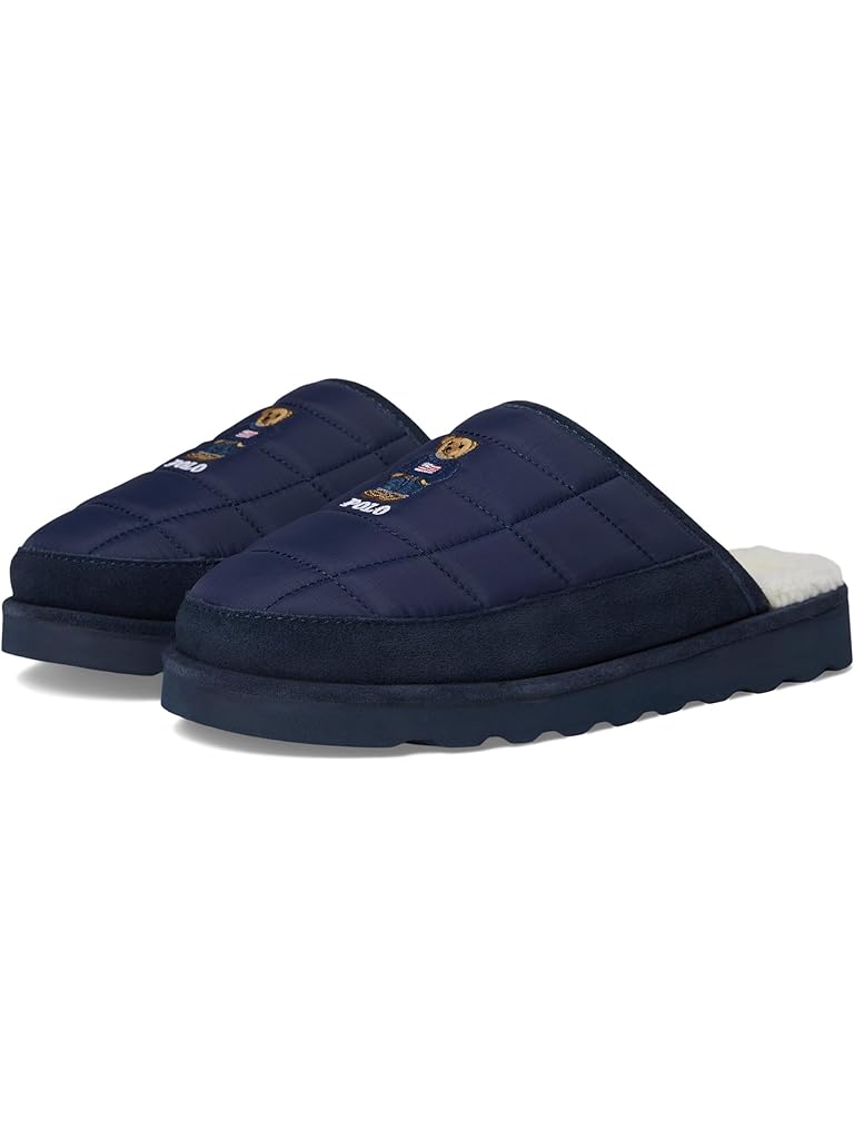 Navy Polo Ralph Lauren Reade Scuff Ii Slippers