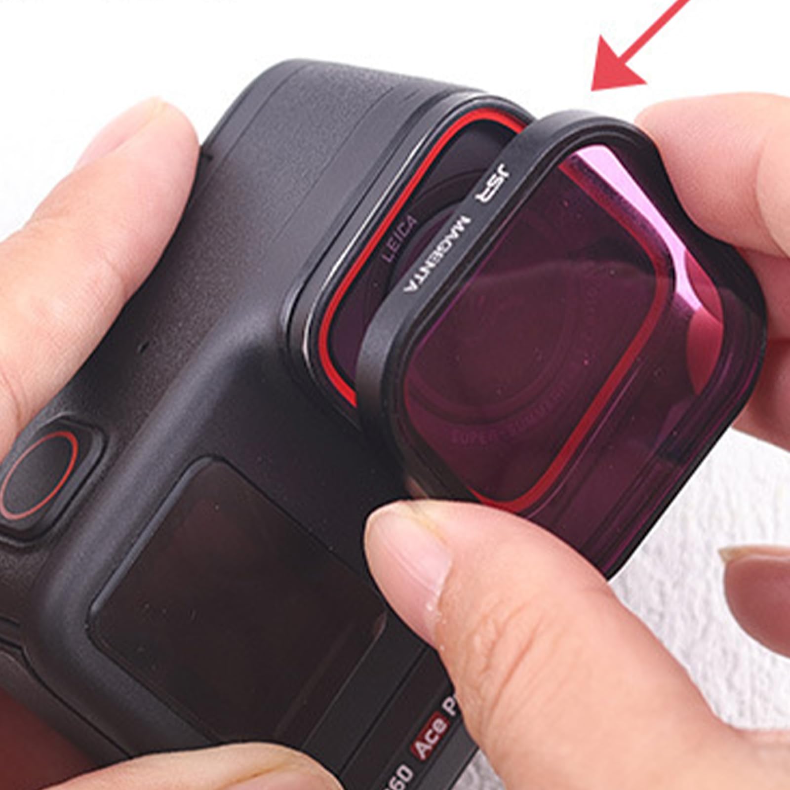 Filtre de plongée Rose/Rouge/Violet sous-Marin Filtre Protection d'objectif Filtres étanches Accessoires pour Insta360 Ace Pro 2/Insta360 Ace Pro (3PCS)