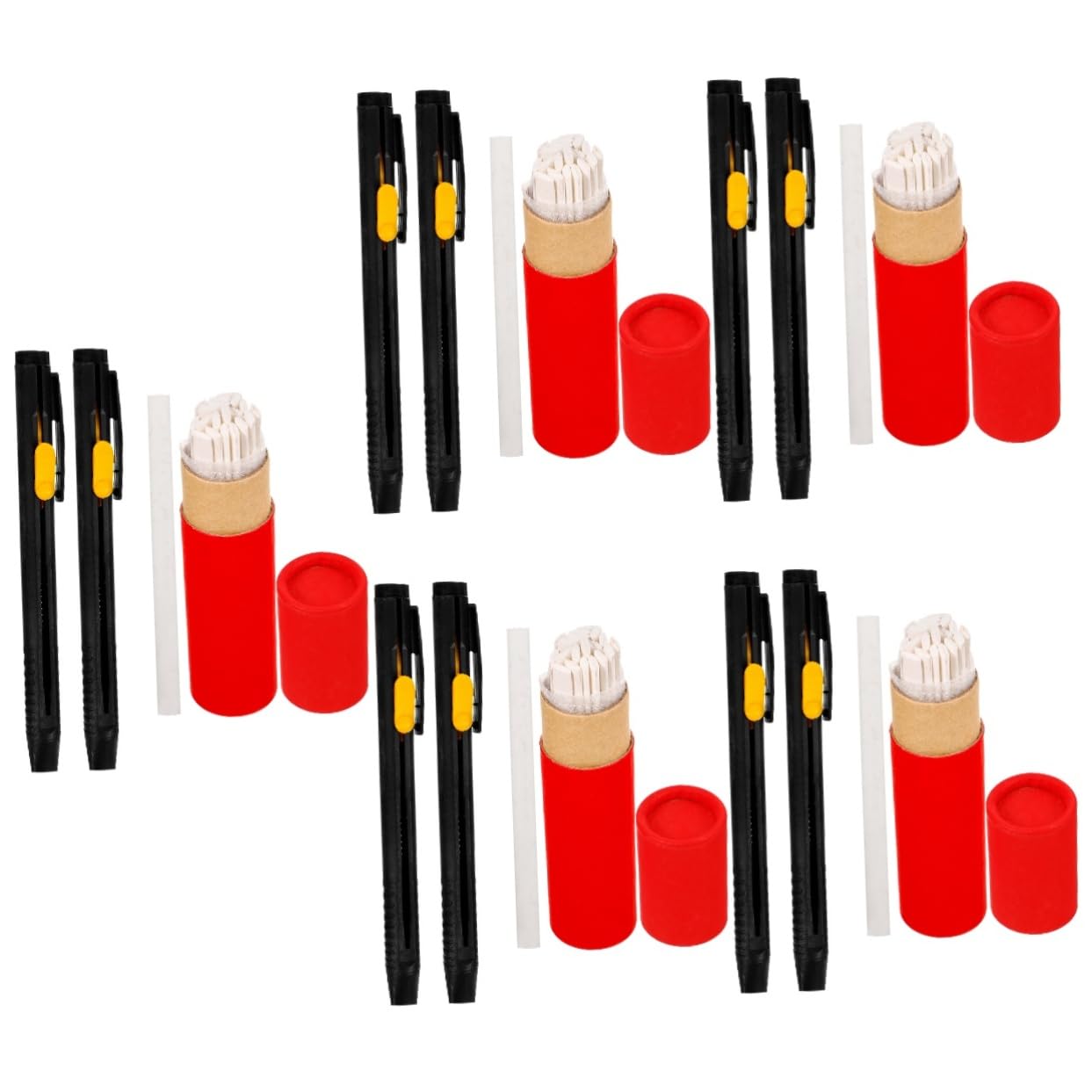 SHINEOFI 10 Sets Unsichtbarer Zeichenstift Bleistifte Textmarker Markierungsmarker Tintenbandmarker Kreidestifte Weißer Lackstift Quiltzubehör Flüssige Kreidetafel Nähwerkzeug