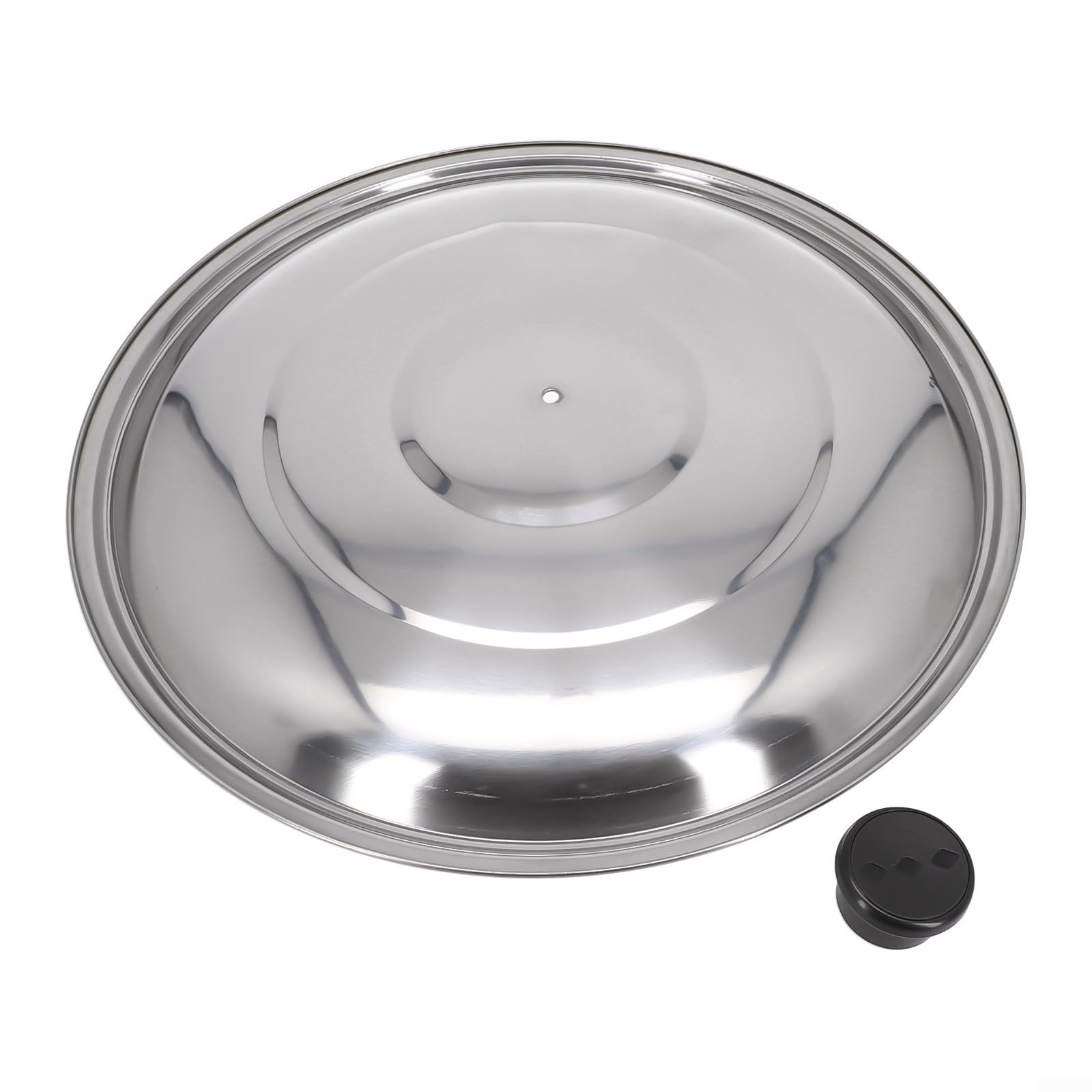 Tamaño de la tapa: 32 cm, 34 cm, 36 cm, 38 cm, 40 cm, acero inoxidable para sartenes planas, sartenes, wok (34 cm)