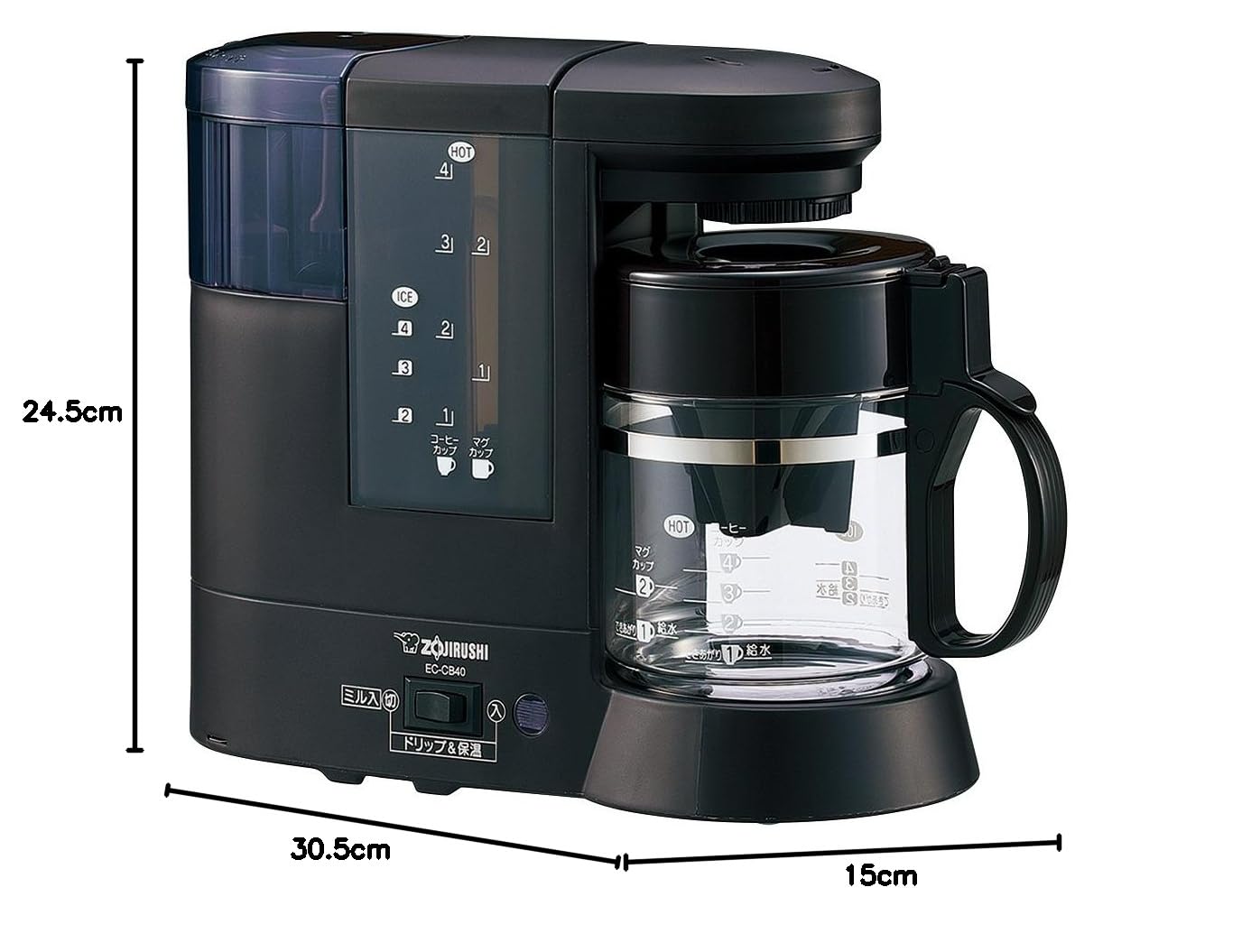 Amazon | 象印 コーヒーメーカー 4杯用 EC-CB40-TD | 象印マホービン  