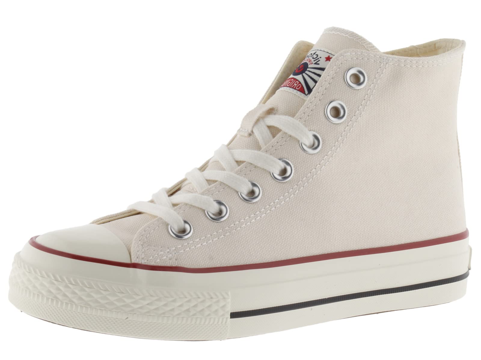 victoria Zapatillas Altas Tribu Lona & Sello Retro & Suela Acabado Brillo 1057101 para Mujer Crudo 41