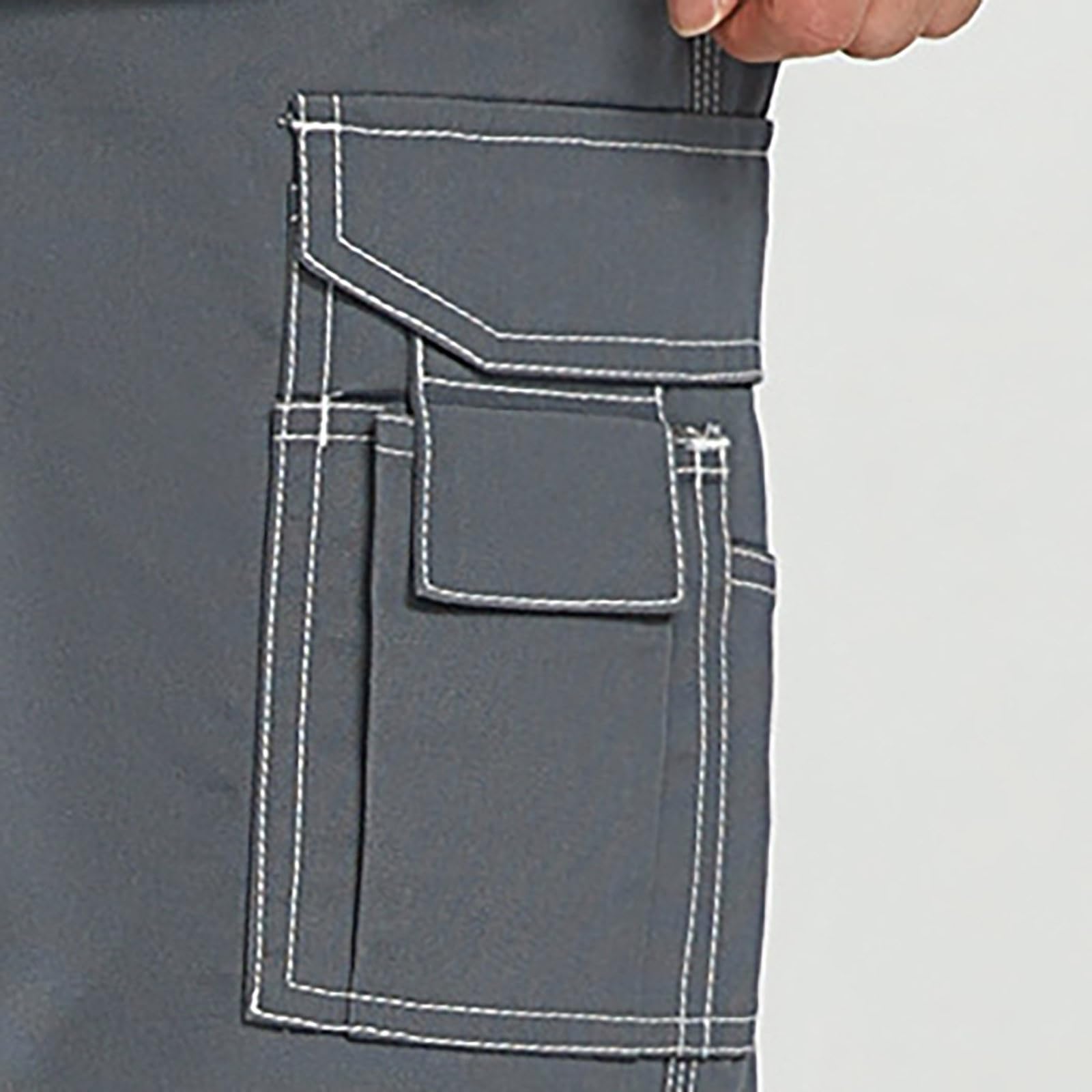 Generico Pantaloni Cargo Uomo Autunnali Primaverili con Tasche Multiple Resistenti Ideali per Lavoro Cantiere E attività all Aperto Pantalone Uomo da Lavoro Professionale