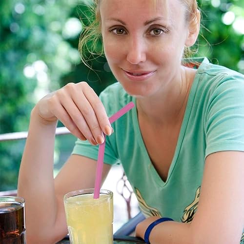 Miniatura 7 de Juego de 10 popotes de silicona de alta calidad, 10.5, ecológicas, reutilizables, con 3 popotes de acero inoxidable de 8.5 y 2 cepillos de limpieza,