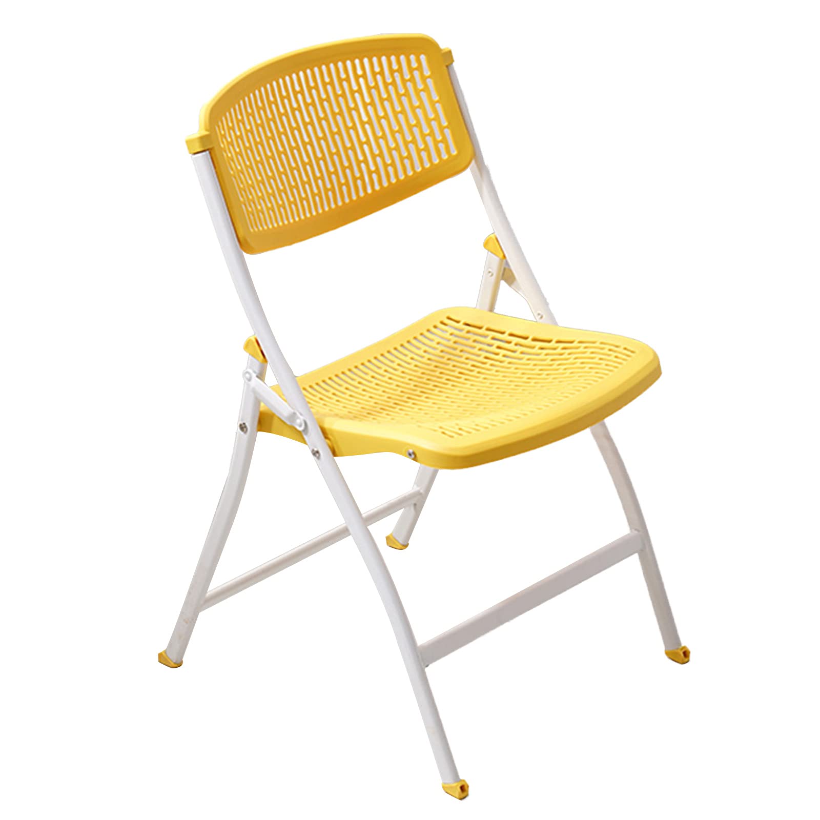 Folding Chair Office Chair Meeting Room Training Chair Student Dormitory Backrest Chair Black/White Reading Chair Dining Chair Decorative Chair,Yellow