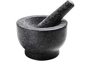 Herb Bowl 14mm – Premium Granite Mortar and Pestle Set – Non-Porous and Dishwasher Safe