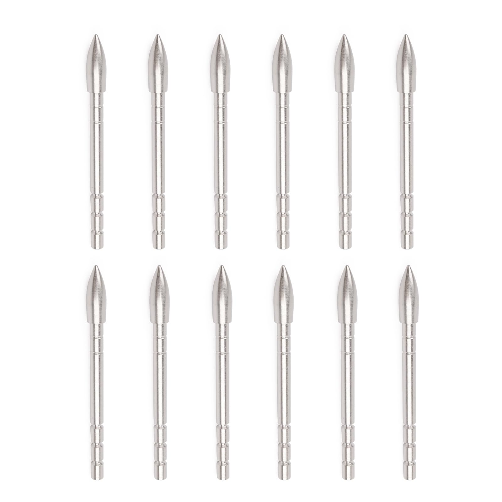 YLS Archery Field Points 85/100/120 Grain Insert Points Archery Bullet Points Target Practice Tips for ID 4.2mm Shaft(Pack of 12)