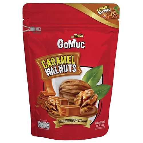 Gomuc Brand, nueces recubiertas de caramelo 4.23 oz X 2 paquetes