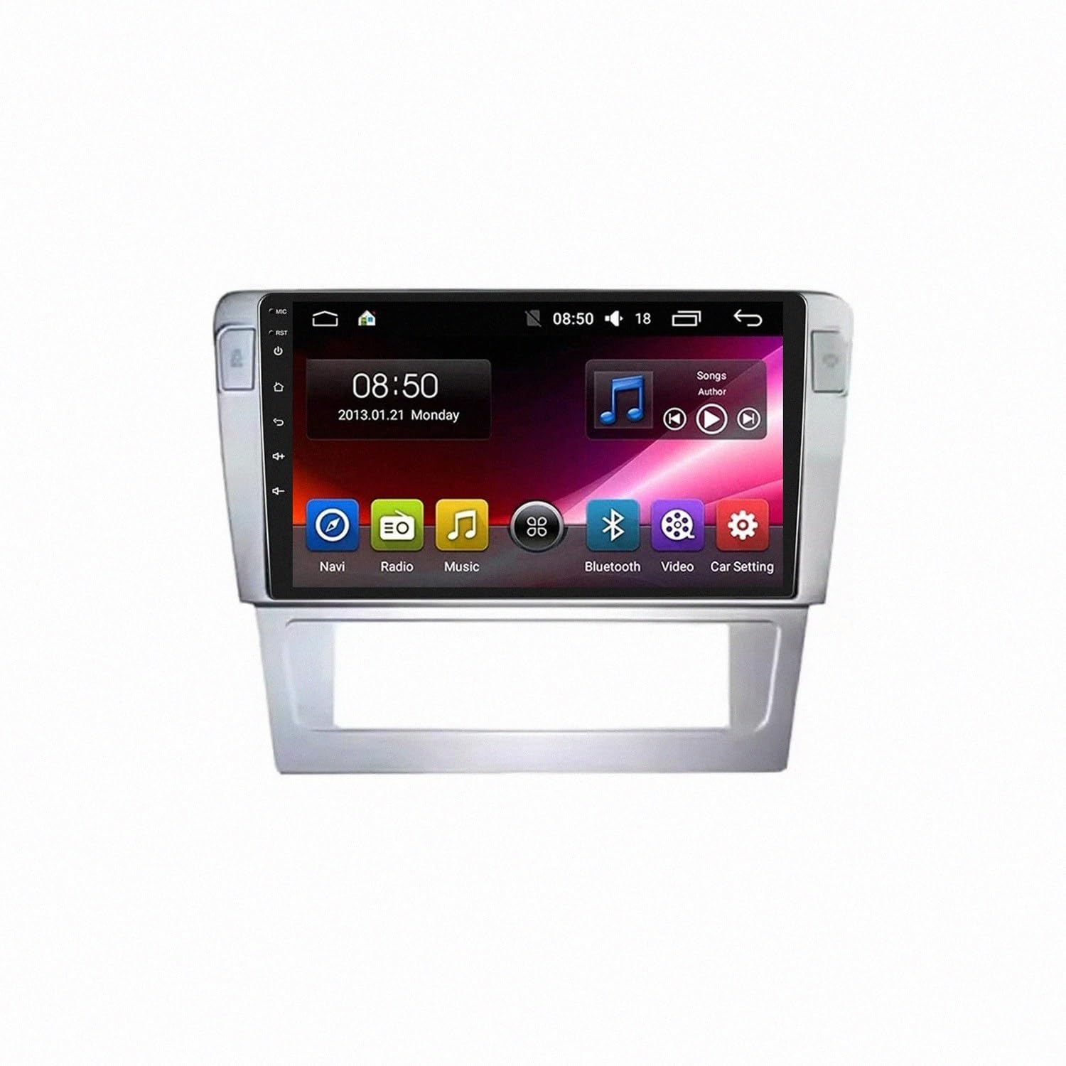 Touchscreen Auto Radio per Volkswagen VW Tiguan 5N 2007-2016 Wireless Carplay Android Auto Stereo Bluetooth Ips con Pantalla Táctil con Gps Navigatore/Swc/Mirror, 4 Nucleo 4G+64G